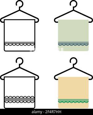 https://l450v.alamy.com/450v/2f4r7hh/towel-on-hanger-icon-vector-illustration-2f4r7hh.jpg
