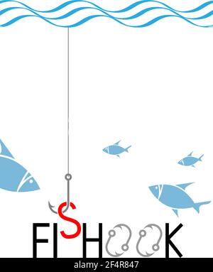 Fishing Hook Icon Set Vector Illustration Stock Vector