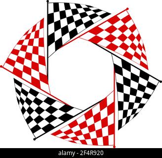 Race Flag Various Designs, Vinyl Ready Vector Illustration Stock Vector