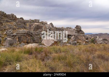 The amazing landscape of the Cederberg Mountains close to Clanwilliam in the Western Cape of South Africa Stock Photo