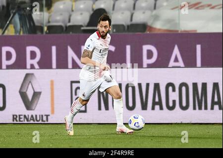 Florence, Italy. 21st Mar, 2021. Dusan Vlahovic (ACF Fiorentina) during ACF  Fiorentina vs AC Milan, Italian football Serie A match in Florence, Italy,  March 21 2021 Credit: Independent Photo Agency/Alamy Live News