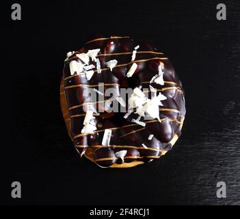 Berlin, Germany. 06th Mar, 2021. Handmade donut at the pancake manufactory Sugarclan in Berlin Friedrichshain. Credit: XAMAX/dpa/Alamy Live News Stock Photo