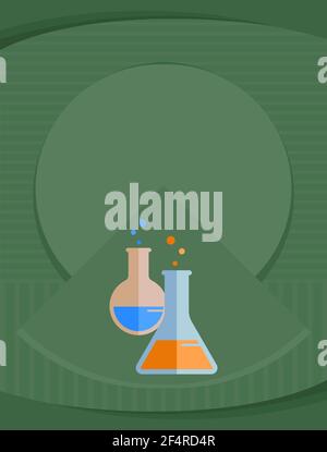 Laboratory Glass Beaker Icon Vector Illustration Stock Vector