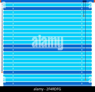 Window Sun Blind Brown Vector Illustration Stock Vector