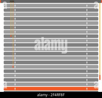 Window Sun Blind Brown Vector Illustration Stock Vector