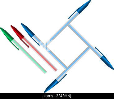 Pen Icon Vector Illustration Stock Vector