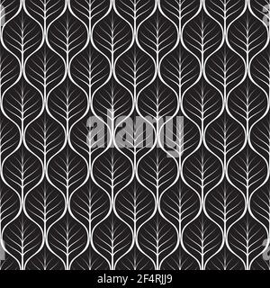 Vector seamless pattern, made in Art-Deco style. Stock Vector