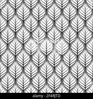 Vector seamless pattern, made in Art-Deco style. Stock Vector