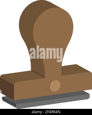 Rubber Stamp Icon Vector Illustration Stock Vector
