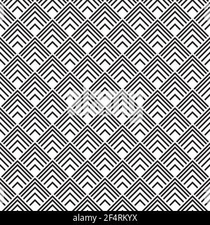 Vector seamless pattern, made in Art-Deco style. Stock Vector
