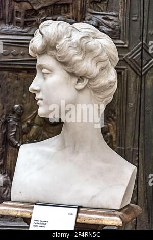 Rome, Italy - Oct 04, 2018: Beautiful sculpture in the house-museum of Pietro Canonica, Rome Stock Photo