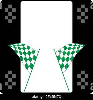 Race Flag Various Designs, Vinyl Ready Vector Illustration Stock Vector
