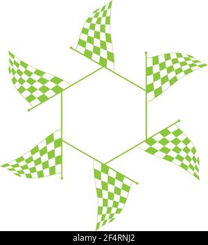 Race Flag Various Designs, Vinyl Ready Vector Illustration Stock Vector