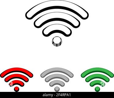 Wifi Icon Design Vector Art Illustration Stock Vector