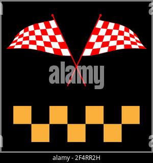 Race Flag Various Designs, Vinyl Ready Vector Illustration Stock Vector