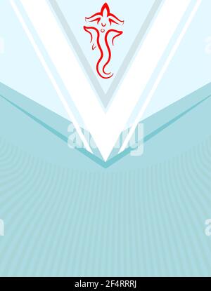 Ganesha The Lord Of Wisdom Design Vector Art Illustration Stock Vector