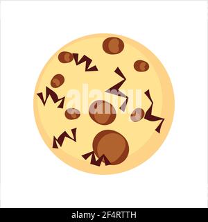 Cookie Icon, Biscuit Icon Vector Art Illustration Stock Vector