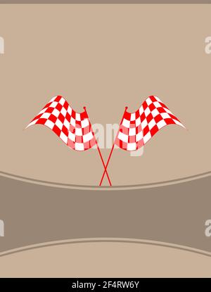 Race Flag Various Designs, Vinyl Ready Vector Illustration Stock Vector