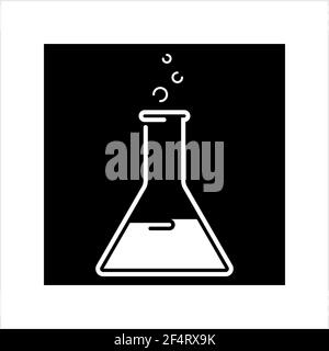Laboratory Glass Beaker Icon Design Vector Art Illustration Stock Vector