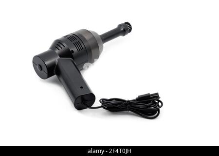 Usb mini vacuum cleaner. Close-up. Isolated on white background. Stock Photo