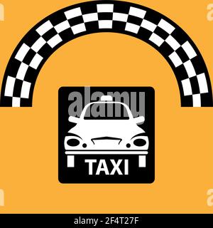 Taxi Icon Symbol Vector Illustration Stock Vector