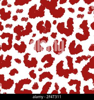Red Leopard Fabric