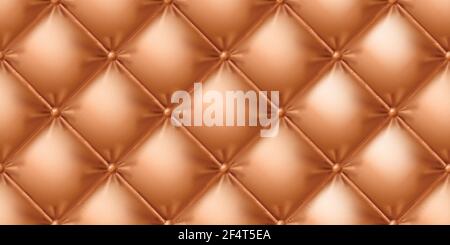 Seamless leather sofa texture. Photo-realistic vector illustration. Stock Vector
