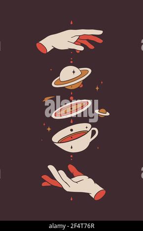 Coffee. Template Label, Logo, Tag. Vintage logo Stock Vector