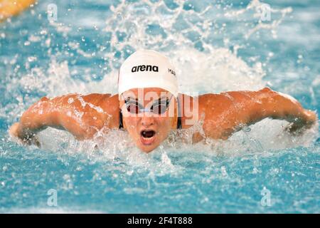 Mélanie Henique of CN Marseille, series 50 m butterfly Women during the FFN Golden Tour Camille Muffat 2021, Swimming Olympic and European selections on March 19, 2021 at Cercle des Nageurs de Marseille in Marseille, France - Photo Laurent Lairys / MAXPPP Stock Photo
