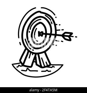 Business consistency hand drawn icon design, outline black, doodle icon, vector icon. Stock Vector