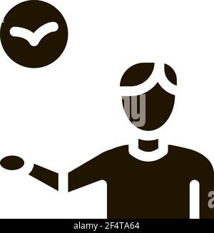 Human Talking About Bird Icon Vector Stock Vector