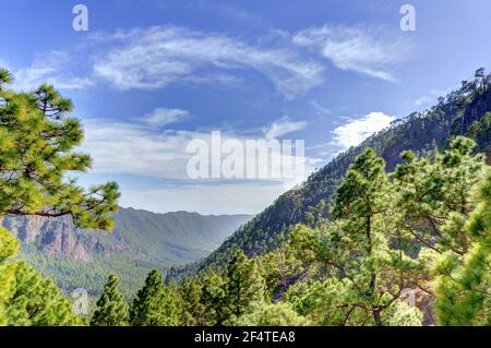 Caldera de Taburiente, La Palma, HDR Image Stock Photo