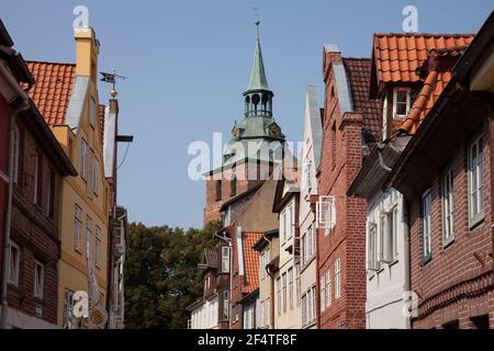 geography / travel, Germany, Lower Saxony, Lueneburg, old town, church St. Michaelmas, Additional-Rights-Clearance-Info-Not-Available Stock Photo