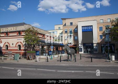 The Odeon at Brewery Square in Dorchester, Dorset in the UK, taken on the 20th July 2020 Stock Photo