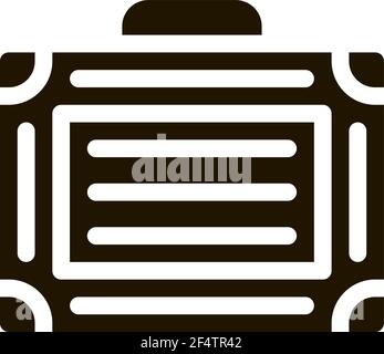 Equipment Case Icon Vector Glyph Illustration Stock Vector