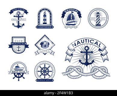 bundle of nautical nine icons Stock Vector Image & Art - Alamy