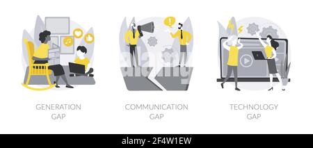 People diversity abstract concept vector illustrations. Stock Vector