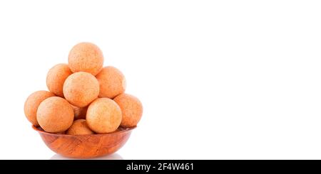 Traditional Colombian buñuelo - Deep Fried Cheese Bread Stock Photo