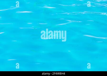 Azure transparent clear water pool aqua background. Stock Photo