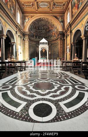 Italy, Rome, church of Sant'Agata dei Goti (Saint Agatha of the Goths) Stock Photo