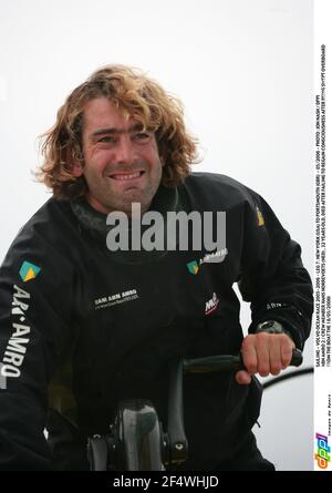 SAILING - VOLVO OCEAN RACE 2005-2006 - LEG 7 : NEW YORK (USA) TO PORTSMOUTH (GBR) - 05/2006 - PHOTO : JON NASH / DPPI ABN AMRO 2 / CREW MEMBER HANS HORREVOETS (NED) , 32 YEARS OLD, DIED AFTER FAILING TO REGAIN CONSCIOUSNESS AFTER BEING SWEPT OVERBOARD FROM THE BOAT THE 18/05/2006 Stock Photo