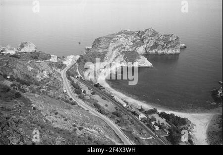 Travel Photos Italy. Sicily. Taormina. Local Part View On The Coast 