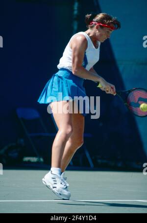 American tennis player Caroline Kuhlman, 1990s Stock Photo