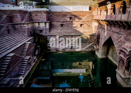 Toorji ka jhalara step well in Jodhpur Stock Photo