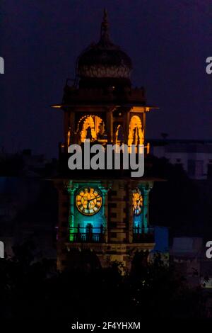 The clock tower in Jodhpur Stock Photo