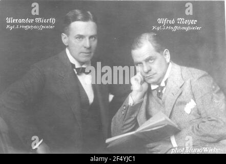 Alexander Wierth and Alfred Meyer (1877-1929) Stock Photo