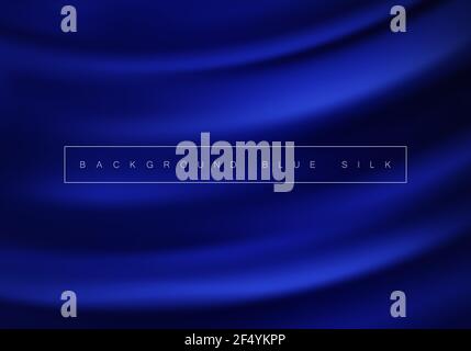 Abstract background luxury blue cloth or liquid wave Texture silk Iuxurious background or elegant wallpaper Stock Vector