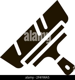 Palette Knife Icon Vector Glyph Illustration Stock Vector