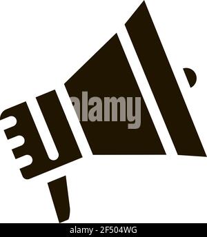 Loudspeaker Tool Icon Vector Glyph Illustration Stock Vector