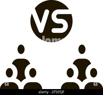 Command Battle Icon Vector Glyph Illustration Stock Vector